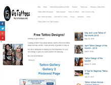 Tablet Screenshot of dotattoos.com